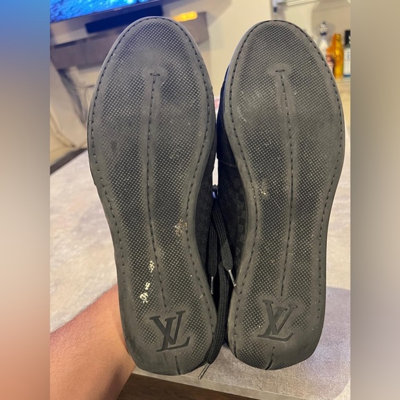 Louis Vuitton Men’s racing sneaker canvas and suede black size LV 6.5 - Picture 5 of 7